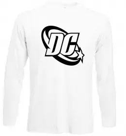 Лонгслив Зелений ліхтар лого біле Черный фото