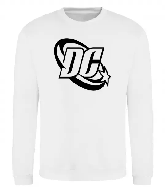Світшот DC logo black Білий фото