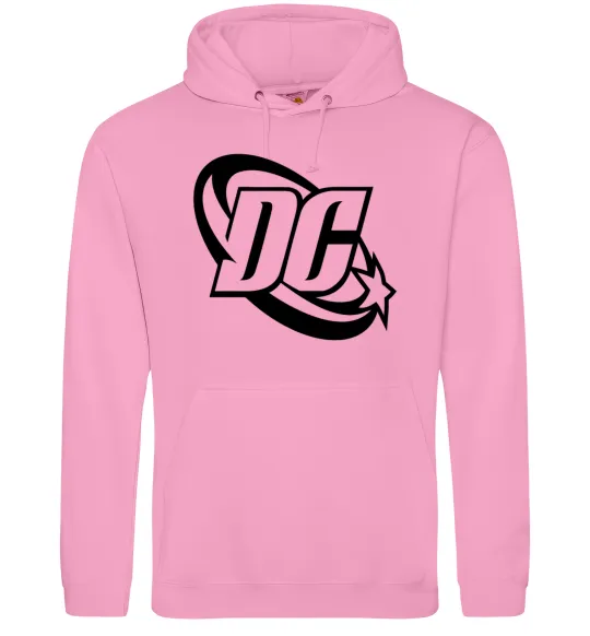 Чоловіча толстовка (худі) DC logo black Рожевий фото