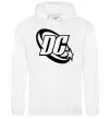 Чоловіча толстовка (худі) DC logo black Білий фото