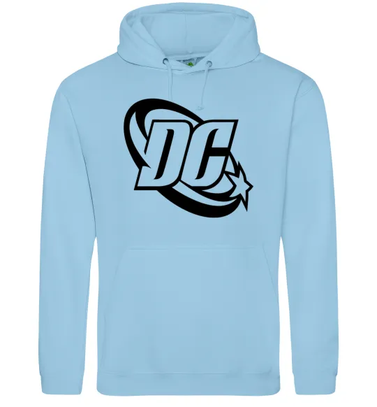 Жіноча толстовка (худі) DC logo black Блакитний фото