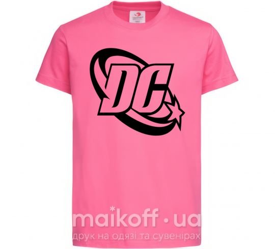 Дитяча футболка DC logo black Яскраво-рожевий фото