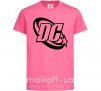 Детская футболка DC logo black Ярко-розовый фото