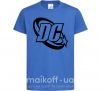 Детская футболка DC logo black Ярко-синий фото