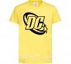 Детская футболка DC logo black Лимонный фото