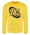 Світшот DC logo black Сонячно жовтий фото