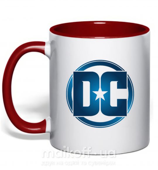 Чашка з кольоровою ручкою DC logo fullcolour Червоний фото