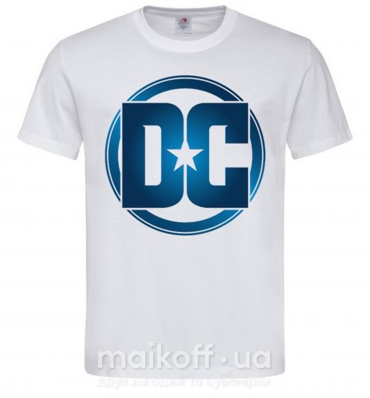 Мужская футболка DC logo fullcolour Белый фото