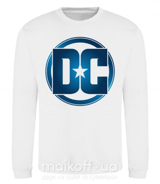 Свитшот DC logo fullcolour Белый фото
