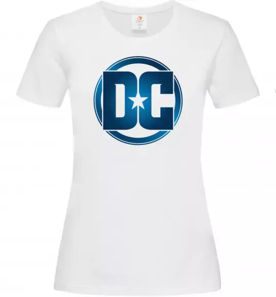 Жіноча футболка DC logo fullcolour Білий фото