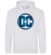 Мужская толстовка (худи) DC logo fullcolour Серый меланж фото
