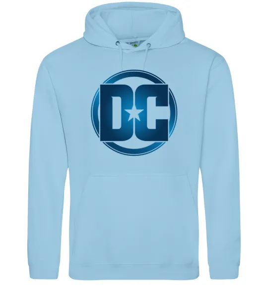 Мужская толстовка (худи) DC logo fullcolour Голубой фото
