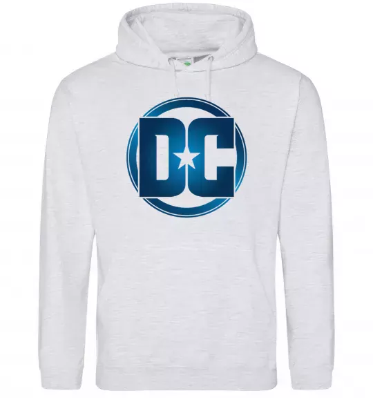 Жіноча толстовка (худі) DC logo fullcolour Сірий меланж фото
