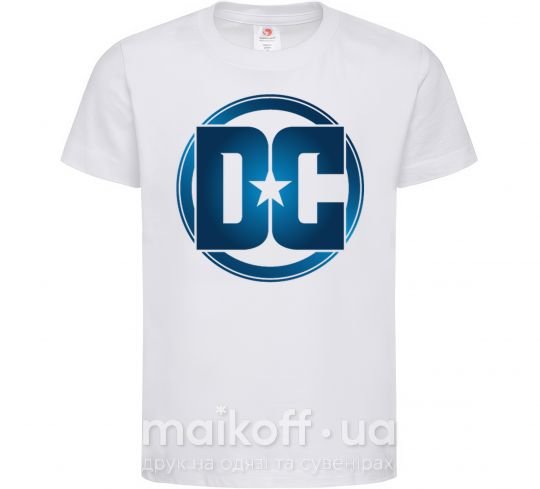 Дитяча футболка DC logo fullcolour Білий фото