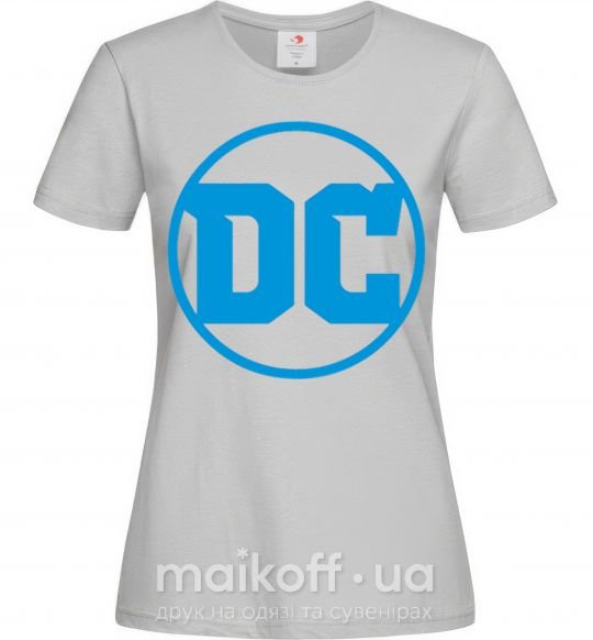 Женская футболка DC голубой Серый фото