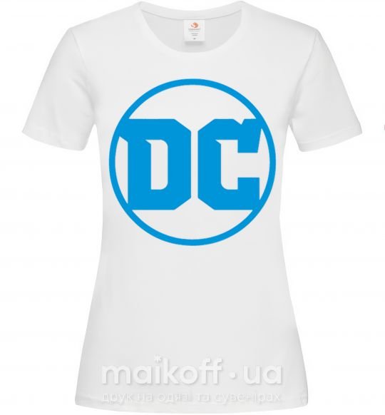 Женская футболка DC голубой Белый фото