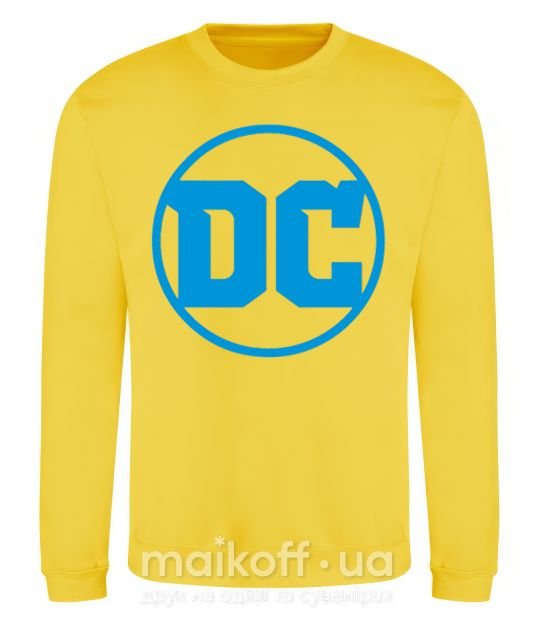 Світшот DC голубой Сонячно жовтий фото