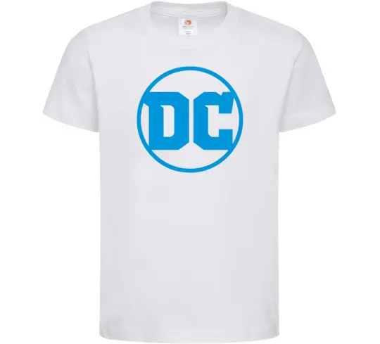Детская футболка DC блакитний Белый фото