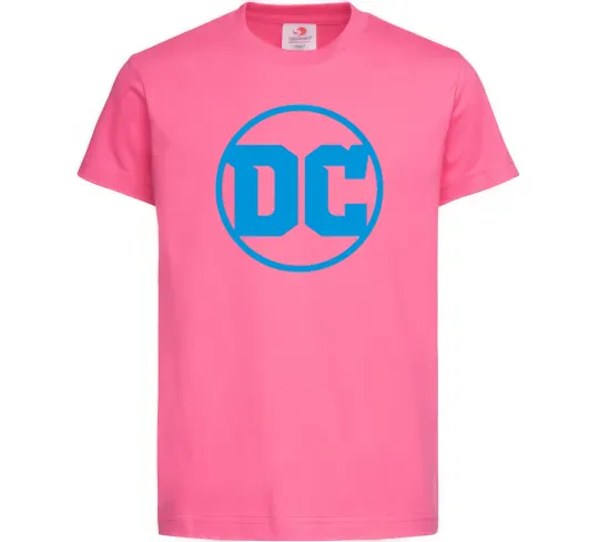 Детская футболка DC блакитний Ярко-розовый фото