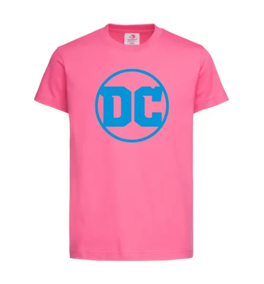 Детская футболка DC блакитний Ярко-розовый фото