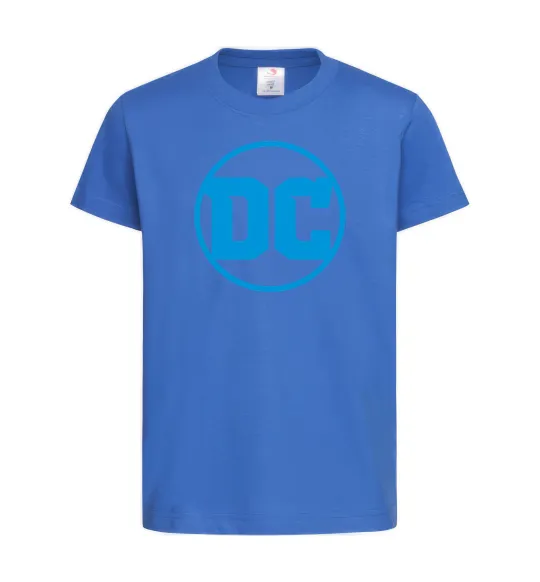 Детская футболка DC блакитний Ярко-синий фото