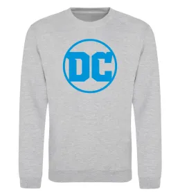 Свитшот DC блакитний Серый меланж фото