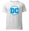 Чоловіча преміум футболка DC блакитний Білий фото