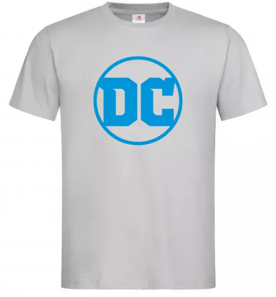 Мужская футболка DC блакитний Серый фото
