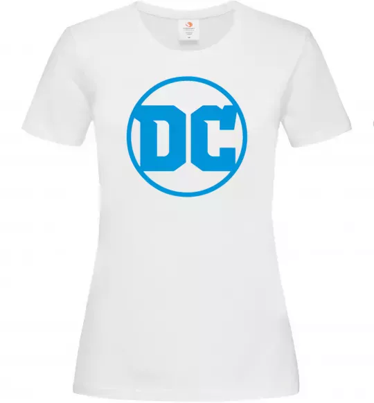 Женская футболка DC блакитний Белый фото