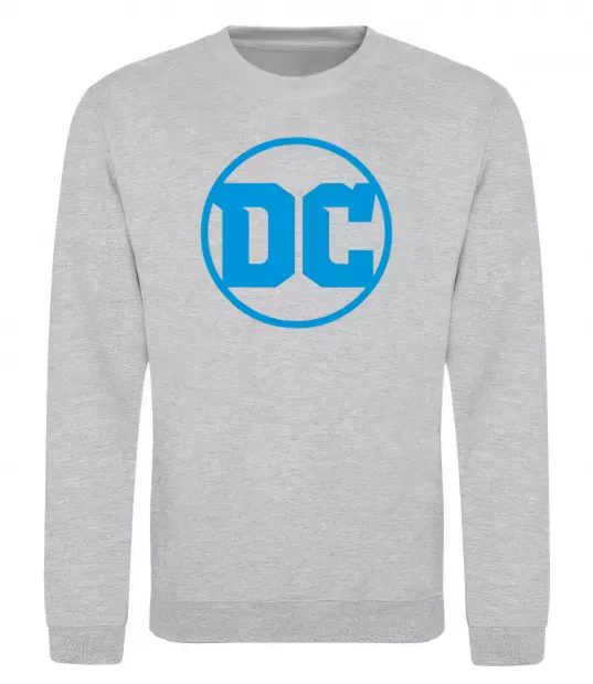 Світшот DC блакитний Сірий меланж фото