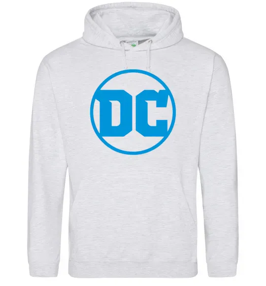 Чоловіча толстовка (худі) DC блакитний Сірий меланж фото