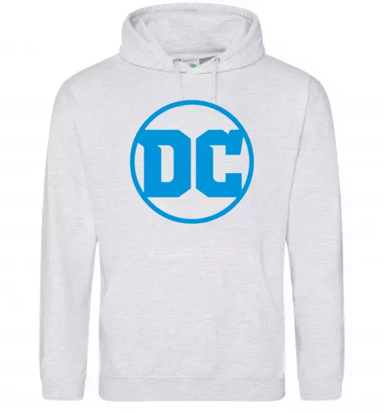 Жіноча толстовка (худі) DC блакитний Сірий меланж фото