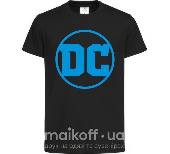 Детская футболка DC голубой Черный фото