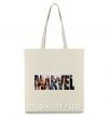 Эко-сумка Marvel bright logo Бежевый фото
