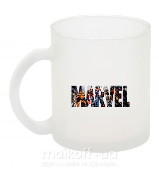 Чашка стеклянная Marvel bright logo Фроузен фото