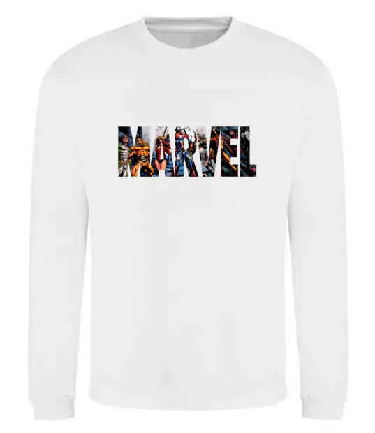 Свитшот Marvel bright logo Белый фото