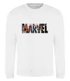 Свитшот Marvel bright logo Белый фото