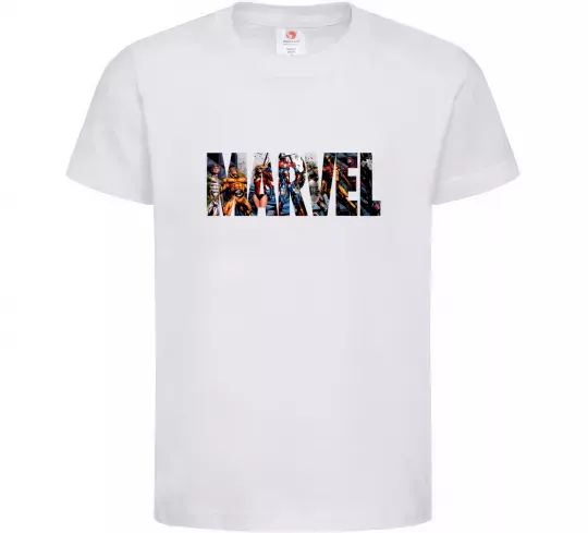 Детская футболка Marvel bright logo Белый фото