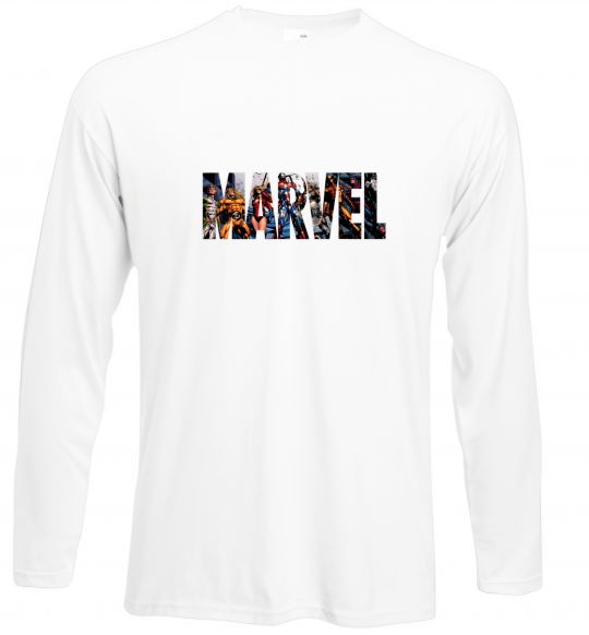 Лонгслів Marvel bright logo Білий фото