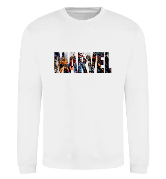 Свитшот Marvel bright logo Белый фото