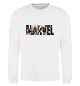 Свитшот Marvel bright logo Белый фото
