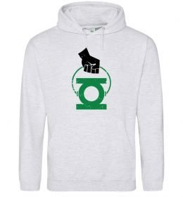 Мужская толстовка (худи) Рука тримає зелений ліхтар