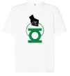 Футболка Оверсайз Рука тримає зелений ліхтар Белый фото