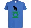 Детская футболка Рука тримає зелений ліхтар Ярко-синий Детская футболка Рука тримає зелений ліхтар Ярко-синий фото