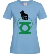 Жіноча футболка Рука тримає зелений ліхтар Блакитний фото