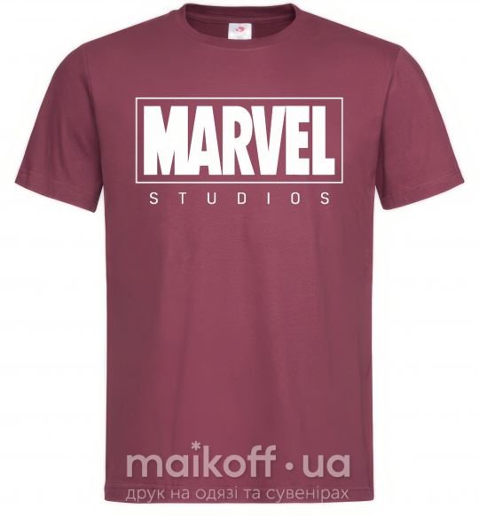 Чоловіча футболка Marvel studios Бордовий фото
