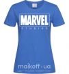 Жіноча футболка Marvel studios Яскраво-синій фото