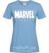 Жіноча футболка Marvel studios Блакитний фото