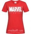 Женская футболка Marvel studios Красный фото