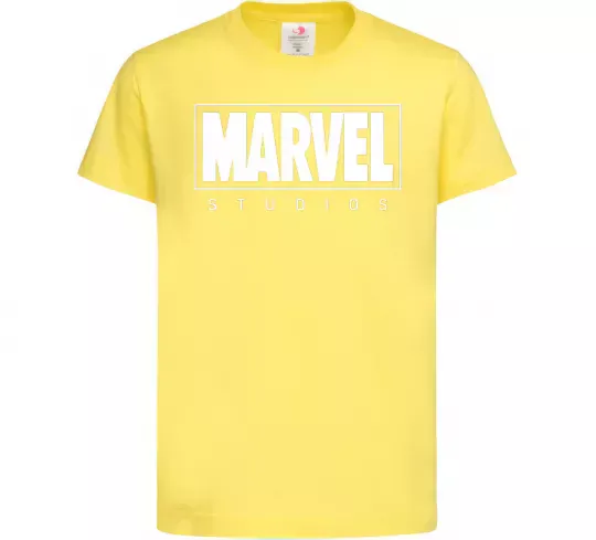 Дитяча футболка Marvel studios Лимонний фото